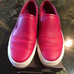 Authentic Pink Gucci Tennis Shoes Size 39